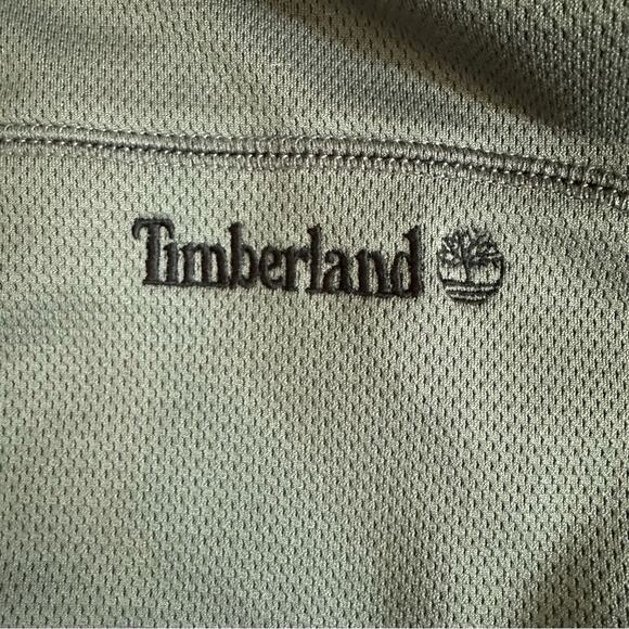 Timberland 1/4 Zip Textured Pullover Long Sleeve Shirt Mens Large Grey Gray - Picture 4 of 10